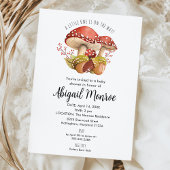 Pilze und Acorns Babydusche Einladung