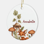 Pilze und Baby Fox Ornament (Links)