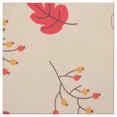 Pilze und Blätter Stoff (Muster)