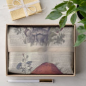 Pilze und Blume zur Illustration des Buchtextes Seidenpapier (Geschenk)