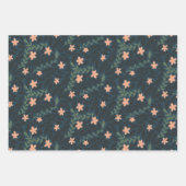 Pilze und Blumenwrapping Paper-Set mit drei Buchst Geschenkpapier Set (Vorderseite 3)