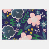 Pilze und Blumenwrapping Paper-Set mit drei Buchst Geschenkpapier Set (Vorderseite 2)