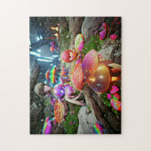 Pilze und Fairies Jigsaw Puzzle (Vertikal)
