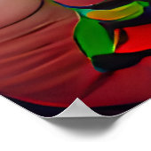 Pilze und Feen Cartoon-Kunstwerk-Poster Poster (Ecke)