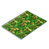 Pilze und Fernen im Waldboden Notizblock (Linke Seite)