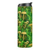 Pilze und Fernen im Waldboden Thermosbecher (Nach links gedreht)