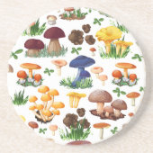 Pilze und Gras Getränkeuntersetzer (Vorne)