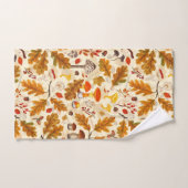 Pilze und Herbstflora auf Sahne Badhandtuch Set (Handtuch)