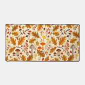 Pilze und Herbstflora auf Sahne Schreibtischunterlage (Vorderseite)