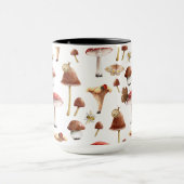 Pilze und Insekten Wasserfarben Tasse Wald (Zentrum)
