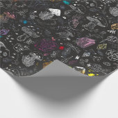 Pilze und Kristalle Geschenkpapier (Ecke)