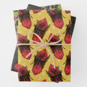 Pilze und Kristalle Geschenkpapier Set (Beispiel)