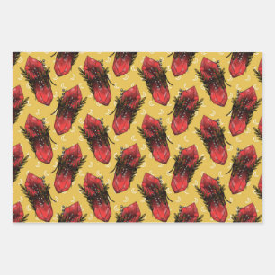 Pilze und Kristalle Geschenkpapier Set