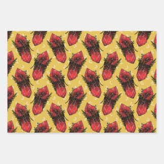 Pilze und Kristalle Geschenkpapier Set