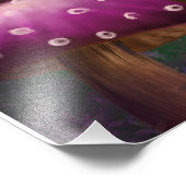 Pilze und Mondlicht Fotodruck (Ecke)