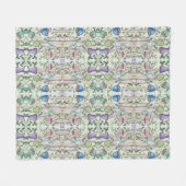 Pilze und Reben Fleecedecke (Vorderseite (Horizontal))