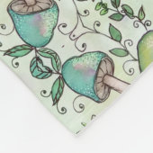 Pilze und Reben Fleecedecke (Ecke)