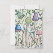 Pilze und Reben Mitteilungskarte (Vorderseite)