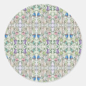 Pilze und Reben Runder Aufkleber (Vorderseite)