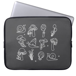 Pilze und Schnecken Laptopschutzhülle