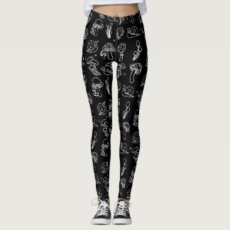 Pilze und Schnecken Leggings