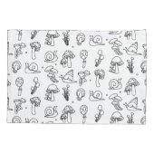 Pilze und Schnecken Pillowcase Kissenbezug (Rückseite)