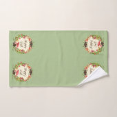 Pilze und Sonnenblumen mit individualisierbarem Te Badhandtuch Set (Handtuch)