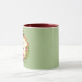 Pilze und Sonnenblumen mit individualisierbarem Te Tasse (Zentrum)