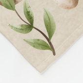 Pilze und Waldfolien Fleecedecke (Ecke)