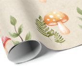 Pilze und Waldfolien Geschenkpapier (Rolleneckpunkt)