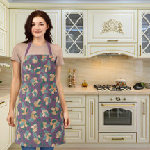 Pilze und weiche Grüntöne lila