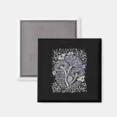 Pilze und Whimsigoten Magnet (Vorderseite/Rückseite)