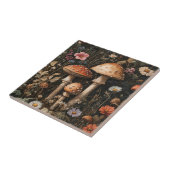 Pilze und Wildblumen, botanisch Fliese (Seite)