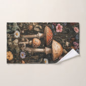 Pilze und Wildblumen, botanisch Handtuch (Handtuch)