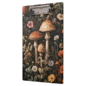 Pilze und Wildblumen, botanisch Klemmbrett (Links)