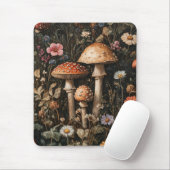 Pilze und Wildblumen, botanisch Mousepad (Mit Mouse)