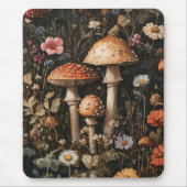 Pilze und Wildblumen, botanisch Mousepad (Vorne)