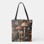Pilze und Wildblumen, botanisch Tasche (Rückseite)
