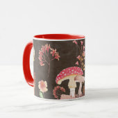 Pilze und wilde Blume Tasse (Vorderseite Links)