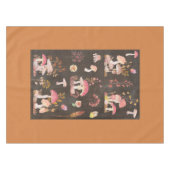 Pilze und wilde Blume Tischdecke (Vorderseite (Horizontal))