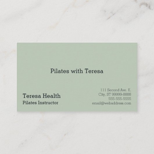 Pilze Visitenkarte (Rückseite)