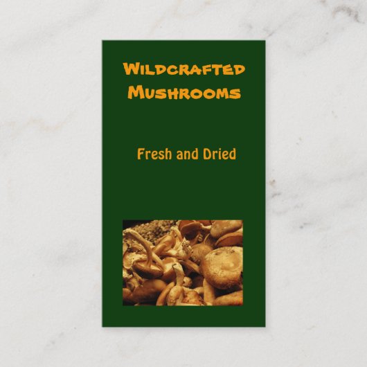 Pilze Visitenkarte (Vorderseite)