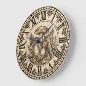 Pilze - Wanduhr (Winkel)