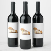 Pilze Weinetikett (Flaschen)