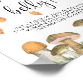 Pilze - wie groß ist das Bauchspiel der Mama? Poster (Ecke)