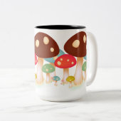 Pilze Zweifarbige Tasse (VorderseiteRechts)