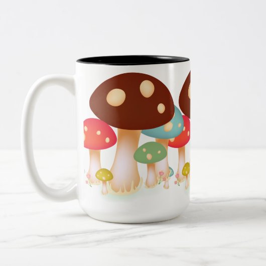 Pilze Zweifarbige Tasse (Links)