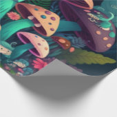 Pilzelfen im Feld Geschenkpapier (Ecke)