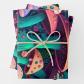 Pilzelfen im Feld Geschenkpapier Set (Beispiel)