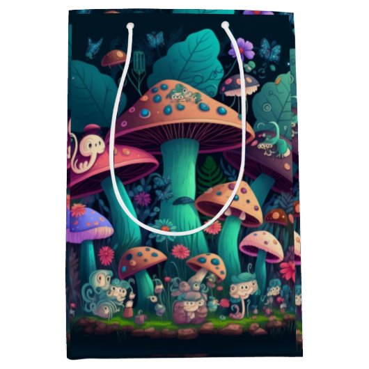 Pilzelfen im Feld Mittlere Geschenktüte (Vorderseite)